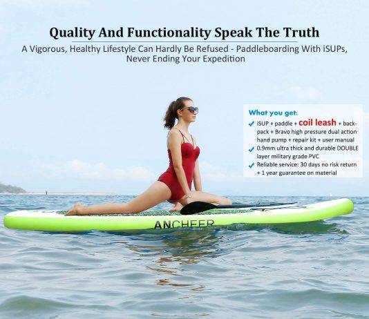 10' Inflatable Stand Up Paddle Board comes from Ancheer
