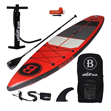 BRIGHT BLUE Enhanced Inflatable Stand Up Paddleboard