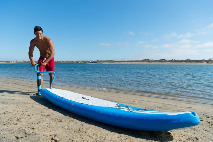 BRIGHT BLUE Enhanced Stand Up Paddleboard