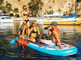Great 12' Multi-Person Stand Up Paddle Board comes from Peak