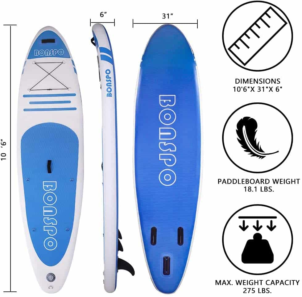 BONSPO Inflatable Stand Up Paddle Board