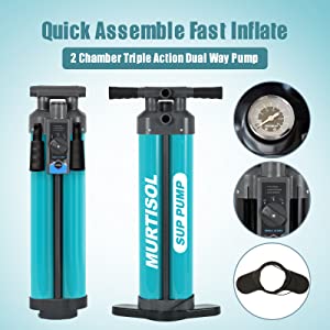 Dual Chamber Triple Action Pump