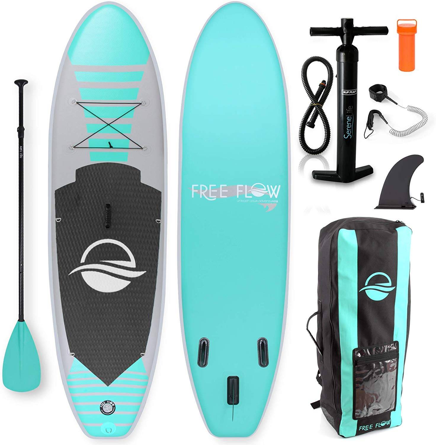 SereneLife Inflatable Stand-up Paddle Board