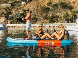 Peak 12' Titan Royal Blue Multi Person Inflatable Stand Up Paddle Board