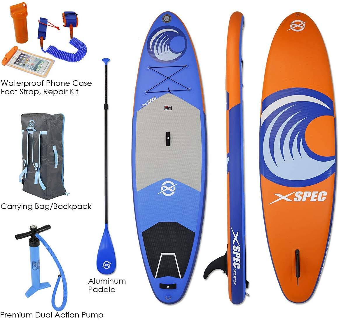 Xspec Inflatable Stand Up Paddle Board