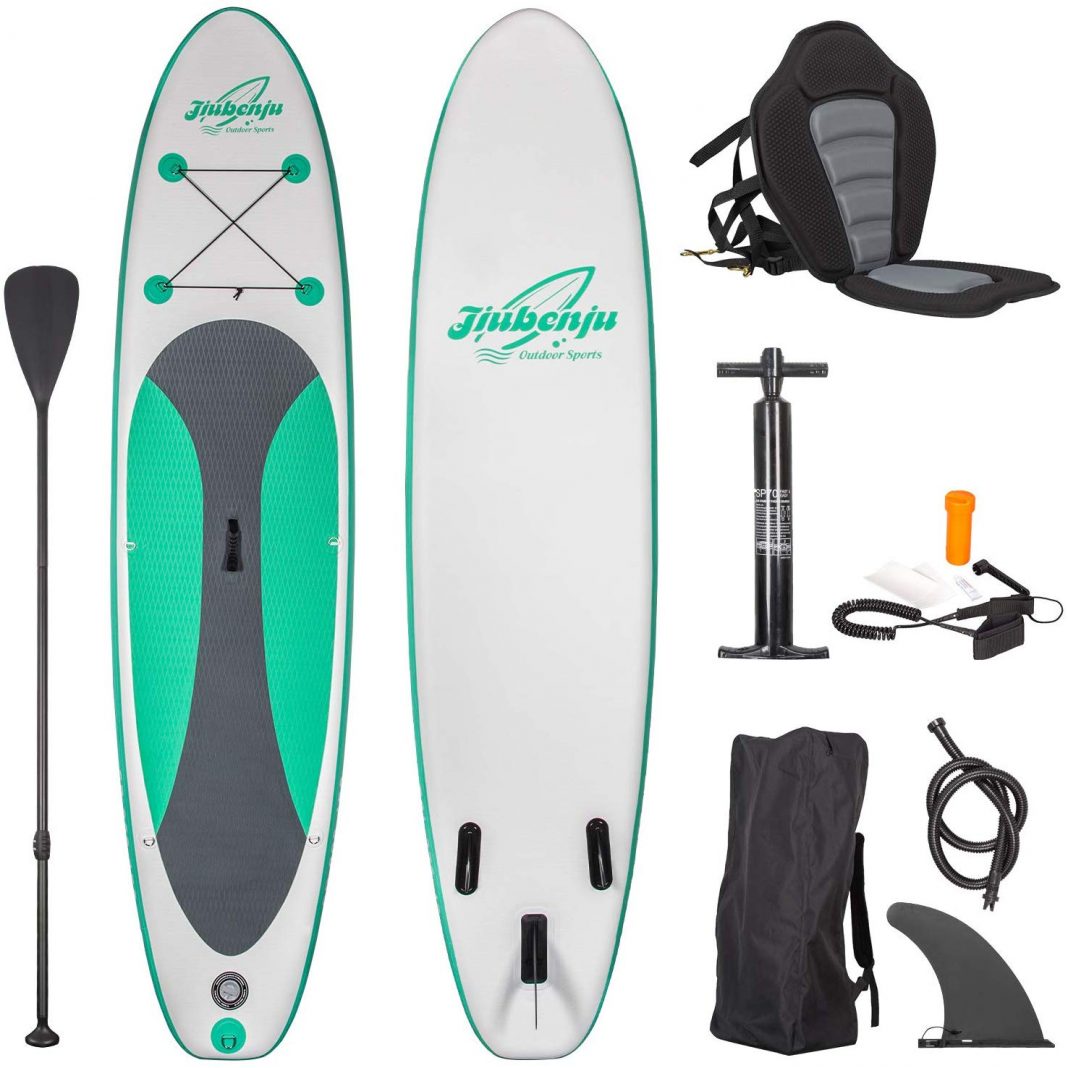 ANNTU Inflatable Paddle Board SUP, 10'6 Stand Up Paddle Board, Blow Up Paddleboard with SUP