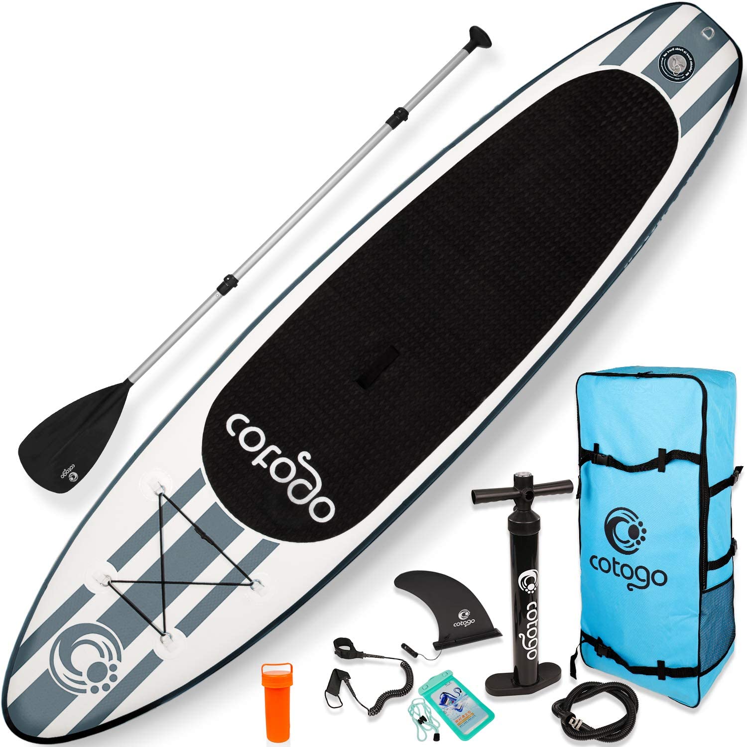 Cotogo Inflatable Stand Up Paddle Board SUP Board Gear