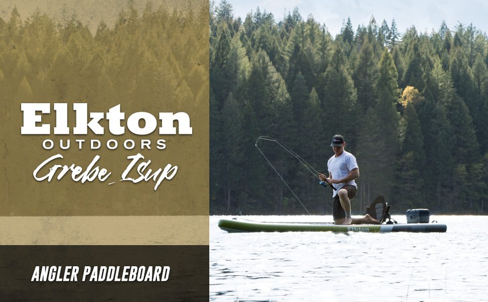 Elkton Outdoors Grebe Inflatable Fishing Stand-Up Paddleboard