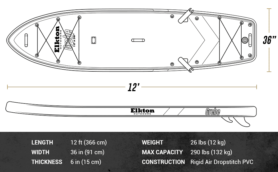 Elkton Outdoors Grebe Specs and Dims