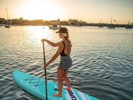AKSPORT 10'6"×32"×6" Inflatable Stand Up Paddle Board