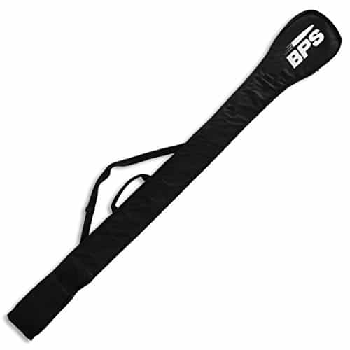 BPS 'Deluxe' 2-Piece SUP Paddle Bag - for Standup Paddleboarding Paddles - with Shoulder Carry Strap and Insulator to Protect The Paddle (Ebony Black)