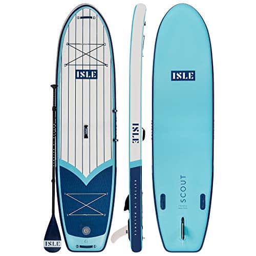 isle 11 scout inflatable stand up paddle board 6 thick isup and bundle