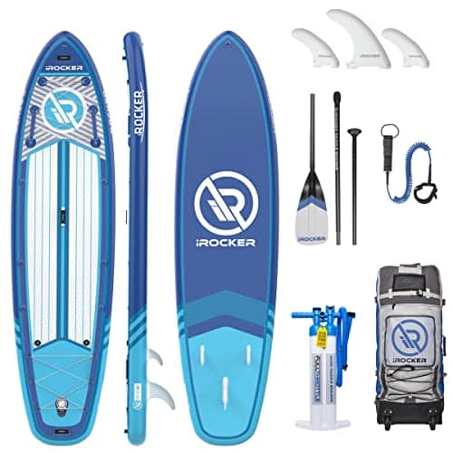 irocker all around inflatable stand up paddle board extremely stable 10