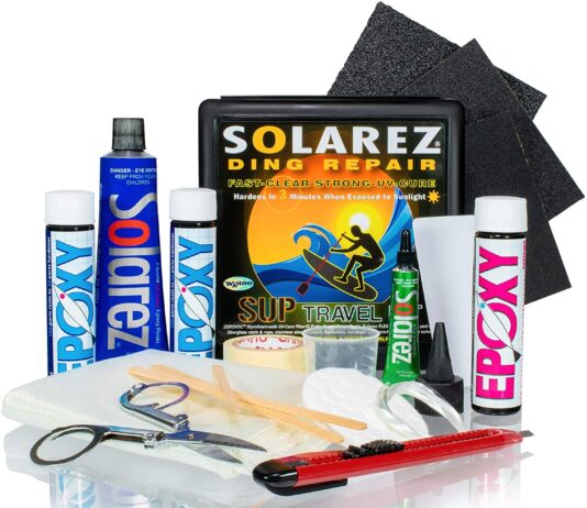 Solarez SUP Epoxy Repair Putty Epoxy Surfboard Repair With Solarez UV Resin Kit By Solarez Repair Kit