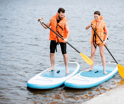 can you sit on a sup and paddle