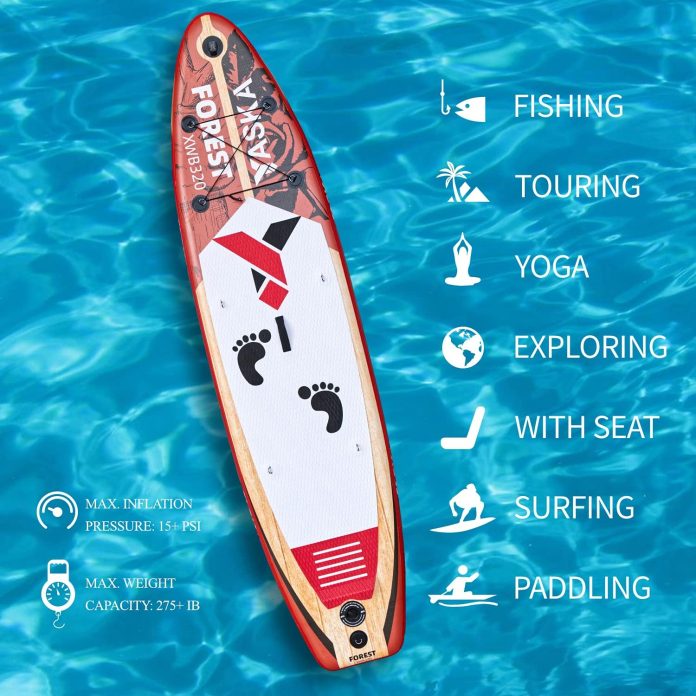 106ft inflatable stand up paddle board review