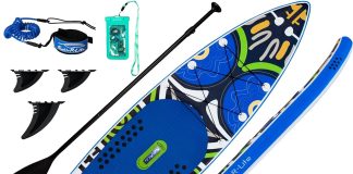 feath r lite inflatable stand up paddle board 116x33x6 review