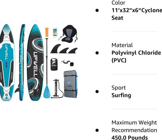upwell inflatable stand up paddle board review