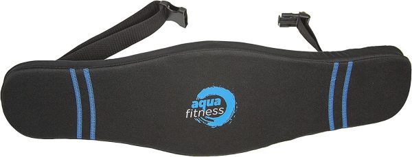 Aqua Fitness Deluxe Flotation Belt - Adult Water Aerobics Equipment for Pool - Black