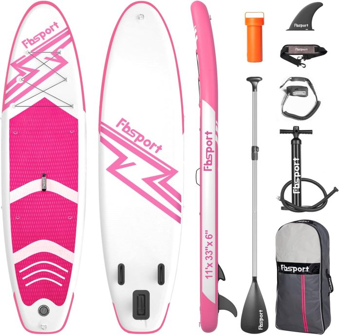 fbsport premium inflatable stand up paddle board review 1