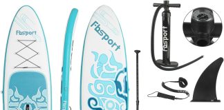 fbsport premium inflatable stand up paddle board review