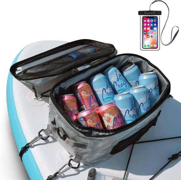 Gohari Paddle Board Cooler Bag - Large Capacity, Waterproof, Insulated, with Bonus Phone Pouch