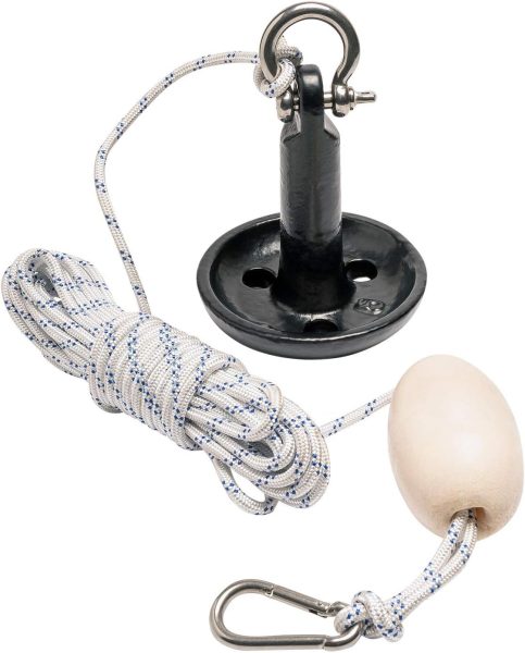Newport Premium 5lb Mushroom Anchor Kit w/Bag, Rope, Buoy,  Stainless Hardware