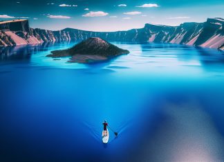 paddleboard adventures in oregons majestic crater lake