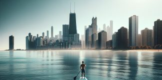 paddleboard chicagos lake michigan for city views