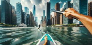 stand up paddle new york citys iconic skyline waterways