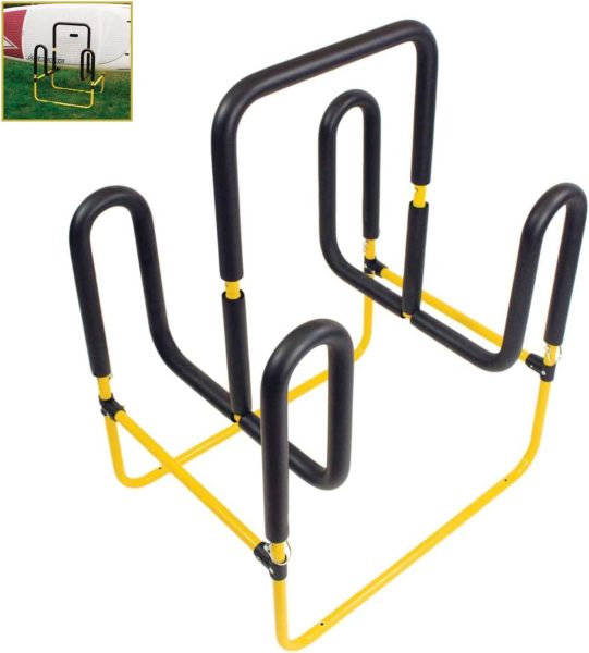 Suspenz Double-Up SUP Stand, Holds 2 Stand Up Paddle Boards or Surfboards, Yellow (22-9936)