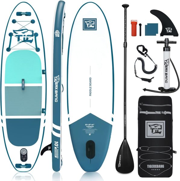TIGERXBANG Inflatable Stand Up Paddle Boards with Premium SUP Board Accessories, Allround Paddle Boards for Adults/Kids,Defender Collection