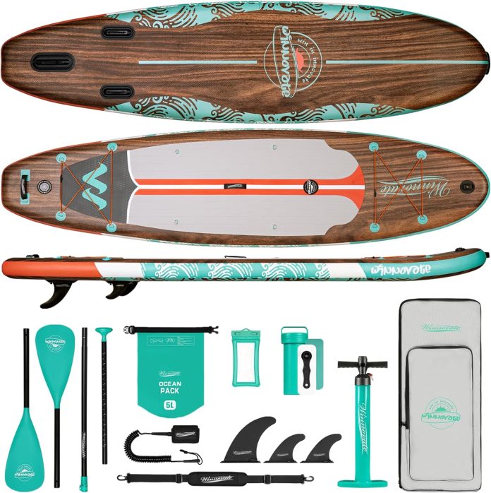 winnovate inflatable stand up paddle board review