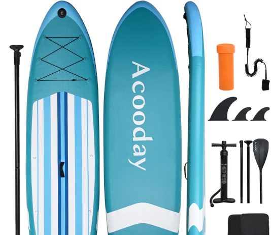 acooday paddle boards for adults inflatable stand up paddleboard 11ft extra wide blow up paddle board for youth with cam 1