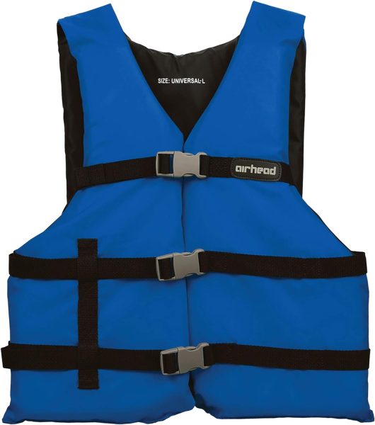 AIRHEAD General All Purpose Life Jacket, US Coast Guard Approved Type III Life Vest, Perfect for Boating and Personal Watercraft Use