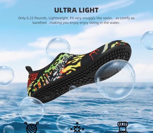 athmile water shoes for women men barefoot quick dry aqua socks for beach swim pool river yoga lake surf sport shoes cru 1