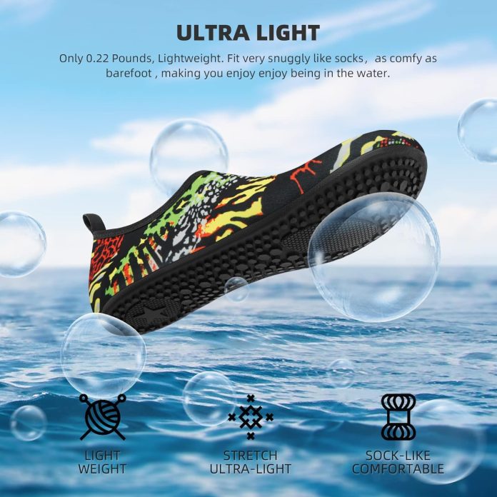 athmile water shoes for women men barefoot quick dry aqua socks for beach swim pool river yoga lake surf sport shoes cru 1