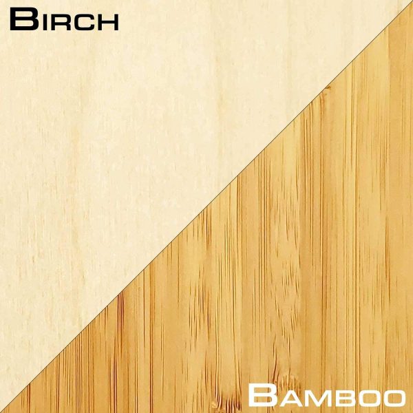 Bamboo or Birch Wood Vertical Freestanding Paddleboard Storage Rack for 1 SUP or Surfboard - Grassracks (1 Board)