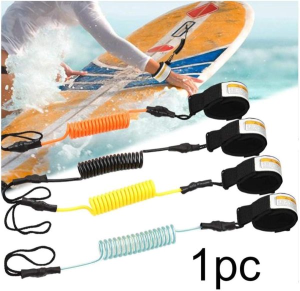 Coil SU-P Leash, TPU Surfboard Leash Stand Up Paddle Board 5mm Coiled Spring Leg Foot Rope Surfing Leash Replacement Leg Rope for Stand Up Paddle Board