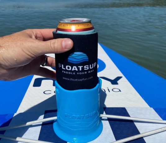 floatsup cup paddle board and kayak drink holder signature blue 3