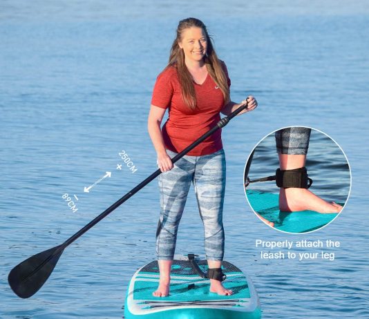 goosehill inflatable stand up paddle board reinforced double layer all around paddleboard for all skill level ultra ligh 2