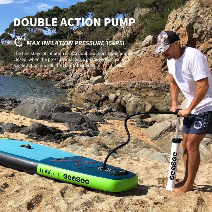 inflatable stand up paddle board with inflatable sup accessories durable lightweightwide stable design inflatable paddle 3