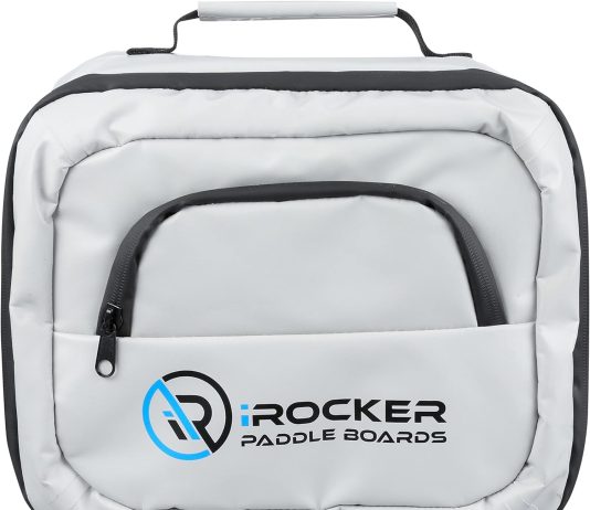 irocker lunch box cooler paddle board deck bag water resistant bag connects to sup bungees