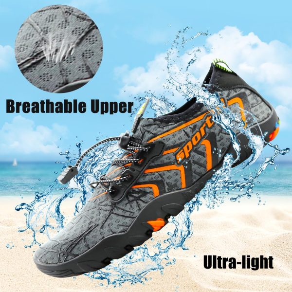 Joelynne Water Shoes for Women Men, Quick Dry Barefoot Aqua Shoes Beach Swim Sports Outdoor Hiking Diving Surf