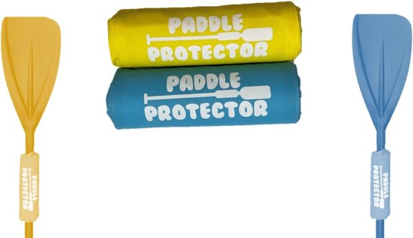 Paddle Protector 2.0 (2 Pack) with Increased Buoyancy, Floatation, Yellow  Blue Color and Durability for Stand up Paddle Board Paddles, Kayak, Canoe, Surf Water Sports