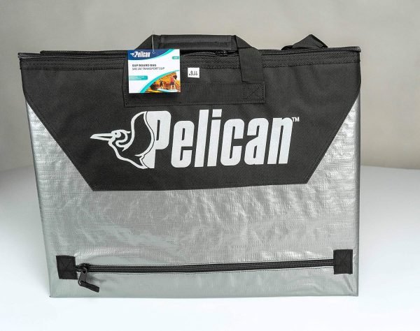 Pelican Boats - Stand-Up Paddleboard Bag - PS1458 - Deluxe Travel Carry Bag – Heavy Duty Carrier  Cover – Paddle Storage - Fits Most SUPs, Grey, 11,8 ft