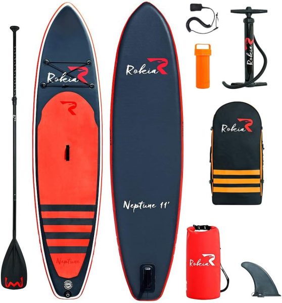 SUP Stand Up Paddle Board 106×32×6 Inflatable Paddleboard for Adult on Water with Family and Friend