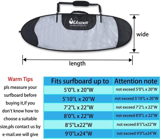 uceder surfboard cover and surfboard storage bag for outdoor travel50 910 surfboard bagmaximum protection for your surfb 2