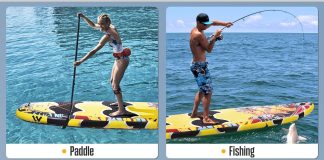 winnovate inflatable stand up paddle board 106x32116x34 wide paddle board for adults youth surfboard all round sup board 3