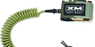 xm stand up paddle sup 6ft 12ft leash big wave cord thickness 313in key pocket unbreakable swivels detachable railsaver 1 2
